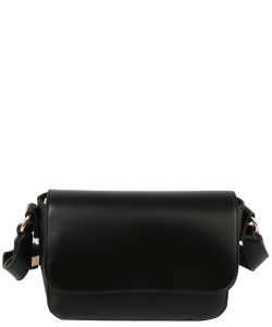 Fashion Flap Crossbody Bag LHU513-Z BLACK